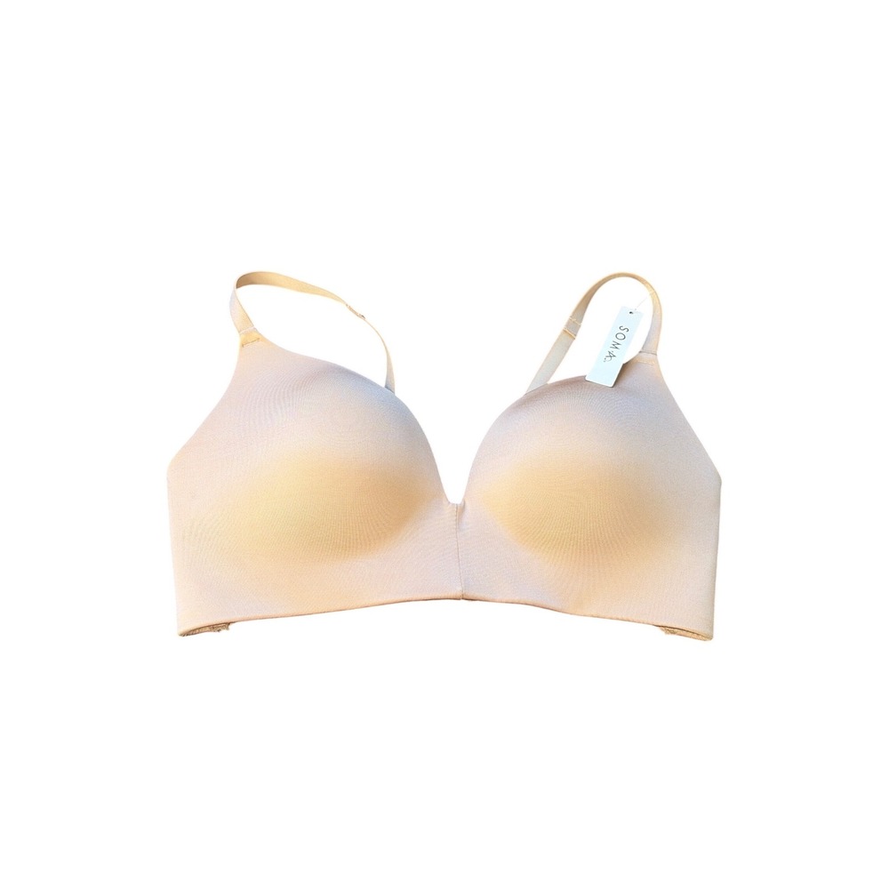Soma Enbliss Wireless Push Up Bra Nude Beige Seamless Comfort 570360507 34D‎